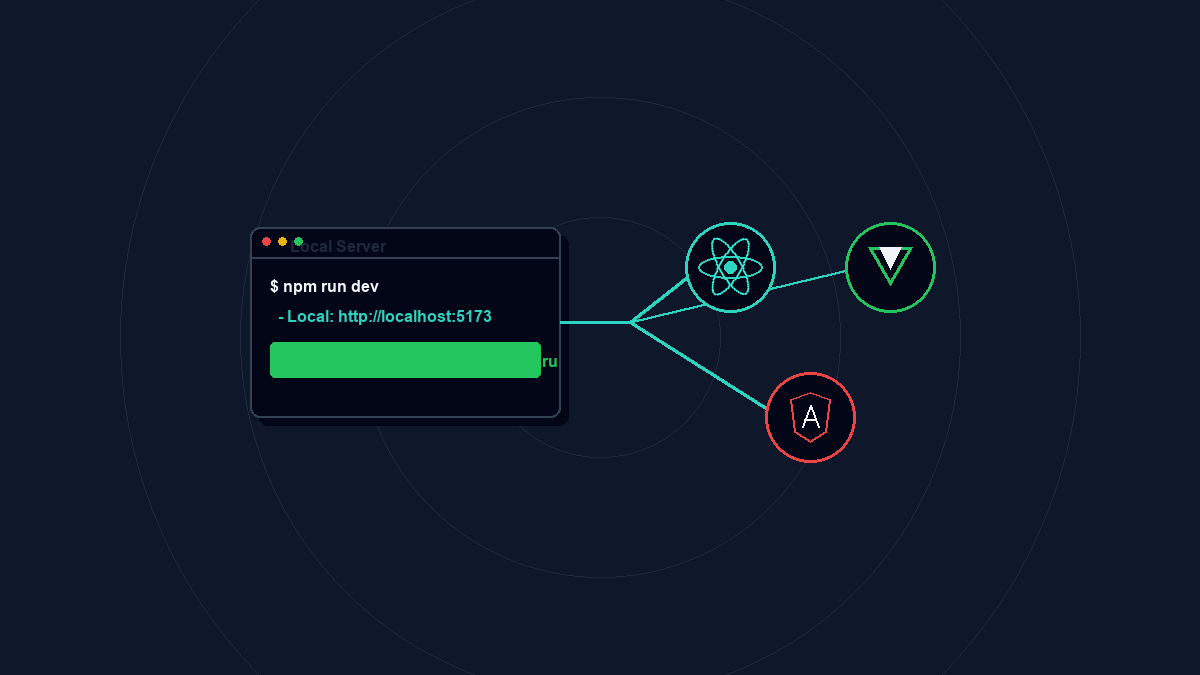 TunnelHunt + React/Vue/Angular: Полное руководство по локальной разработке